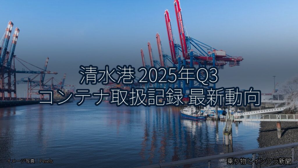 清水港 2025年Q3 コンテナ取扱記録 最新動向（乗り物とインフラ新聞）