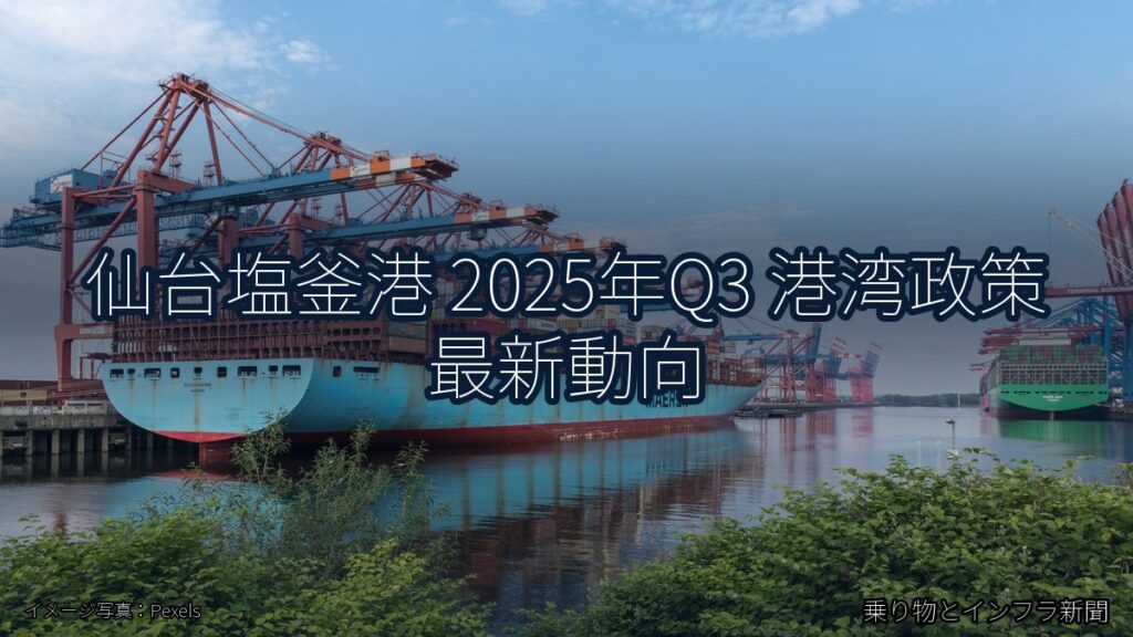 仙台塩釜港 2025年Q3 港湾政策 最新動向（乗り物とインフラ新聞）