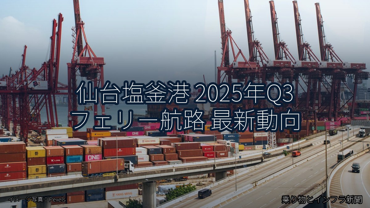 仙台塩釜港 2025年Q3 フェリー航路 最新動向（乗り物とインフラ新聞）
