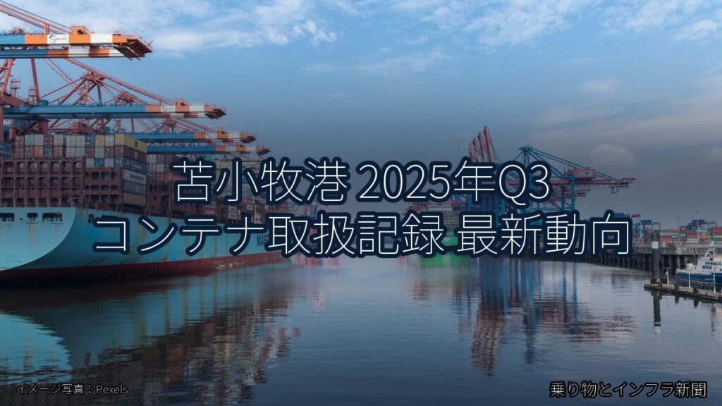 苫小牧港 2025年Q3 コンテナ取扱記録 最新動向（乗り物とインフラ新聞）