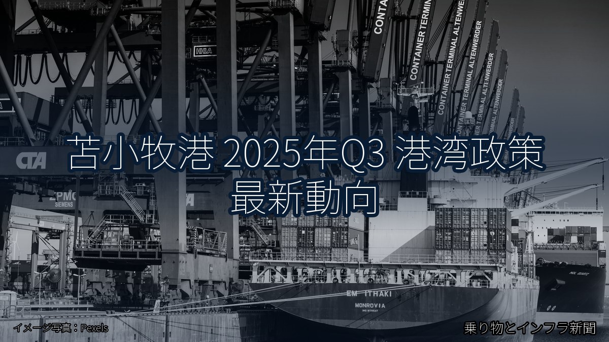 苫小牧港 2025年Q3 港湾政策 最新動向（乗り物とインフラ新聞）