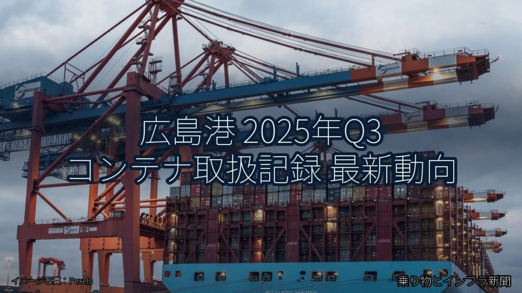 広島港 2025年Q3 コンテナ取扱記録 最新動向（乗り物とインフラ新聞）