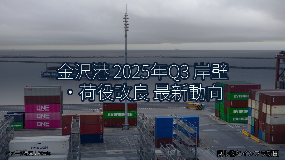 金沢港 2025年Q3 岸壁・荷役改良 最新動向（乗り物とインフラ新聞）