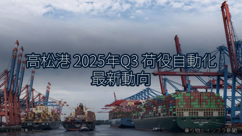 高松港 2025年Q3 荷役自動化 最新動向（乗り物とインフラ新聞）