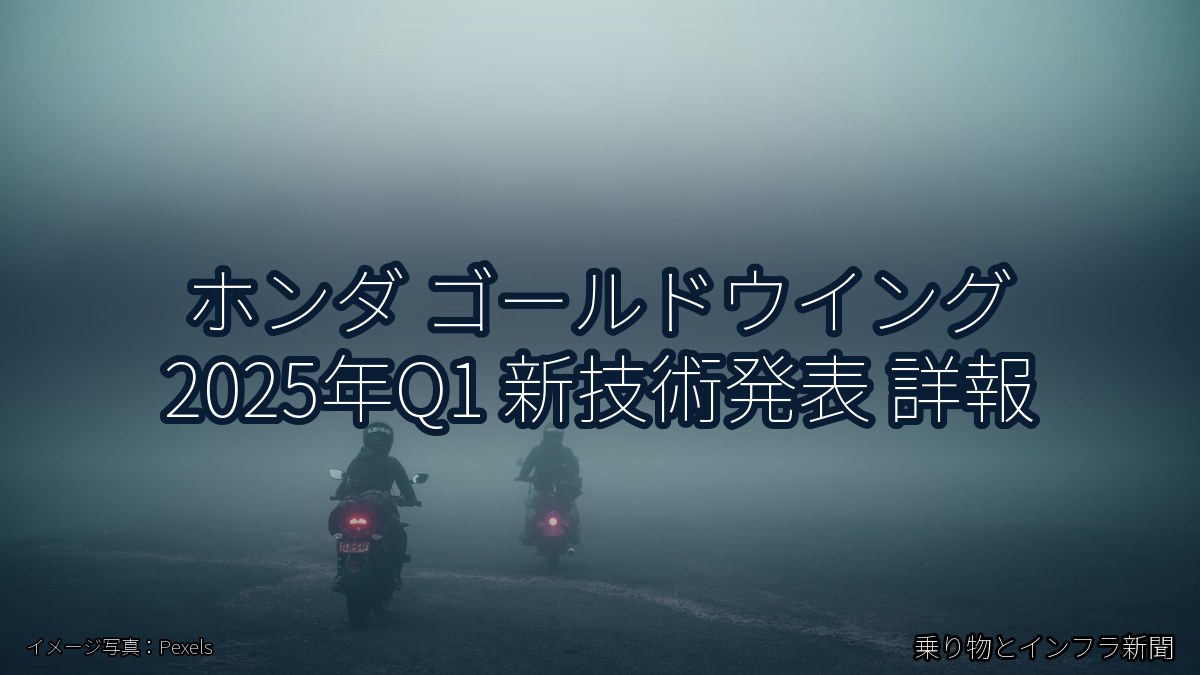 ホンダ ゴールドウイング 2025年Q1 新技術発表 詳報(乗り物とインフラ新聞)