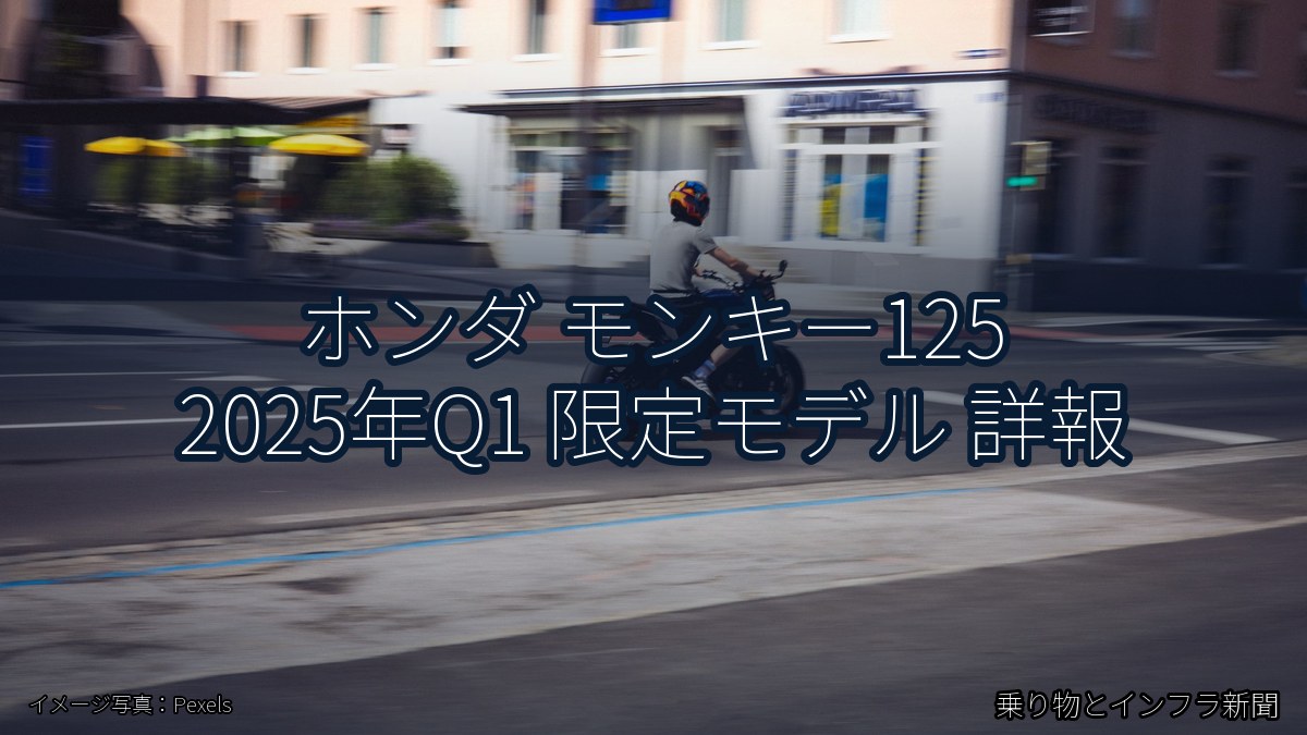 ホンダ モンキー125 2025年Q1 限定モデル 詳報(乗り物とインフラ新聞)