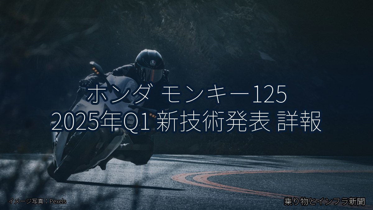 ホンダ モンキー125 2025年Q1 新技術発表 詳報(乗り物とインフラ新聞)