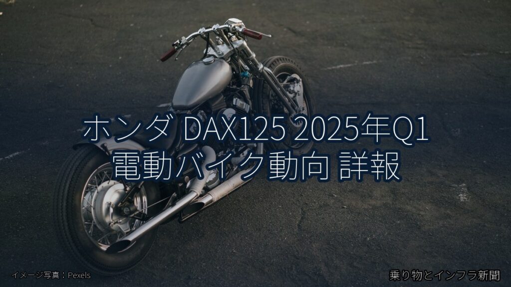 ホンダ DAX125 2025年Q1 電動バイク動向 詳報（乗り物とインフラ新聞）