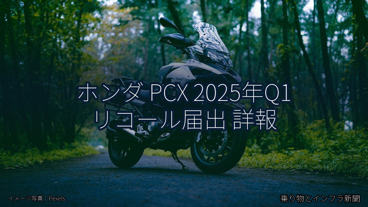 ホンダ PCX 2025年Q1 リコール届出 詳報（乗り物とインフラ新聞）
