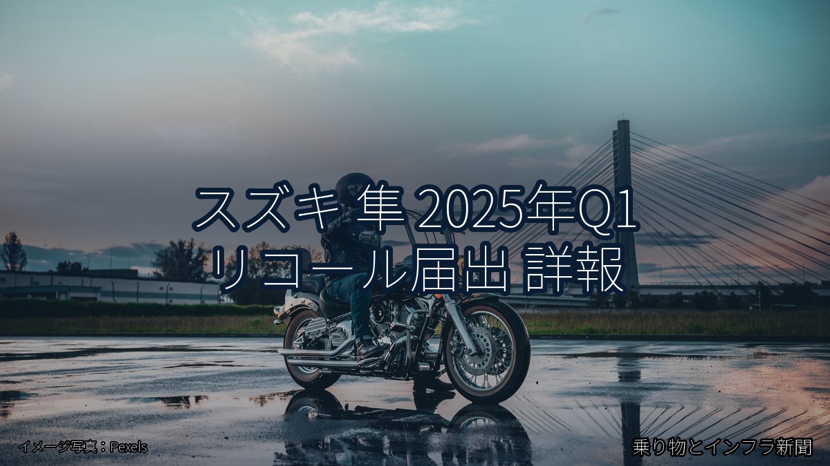 スズキ 隼 2025年Q1 リコール届出 詳報（乗り物とインフラ新聞）