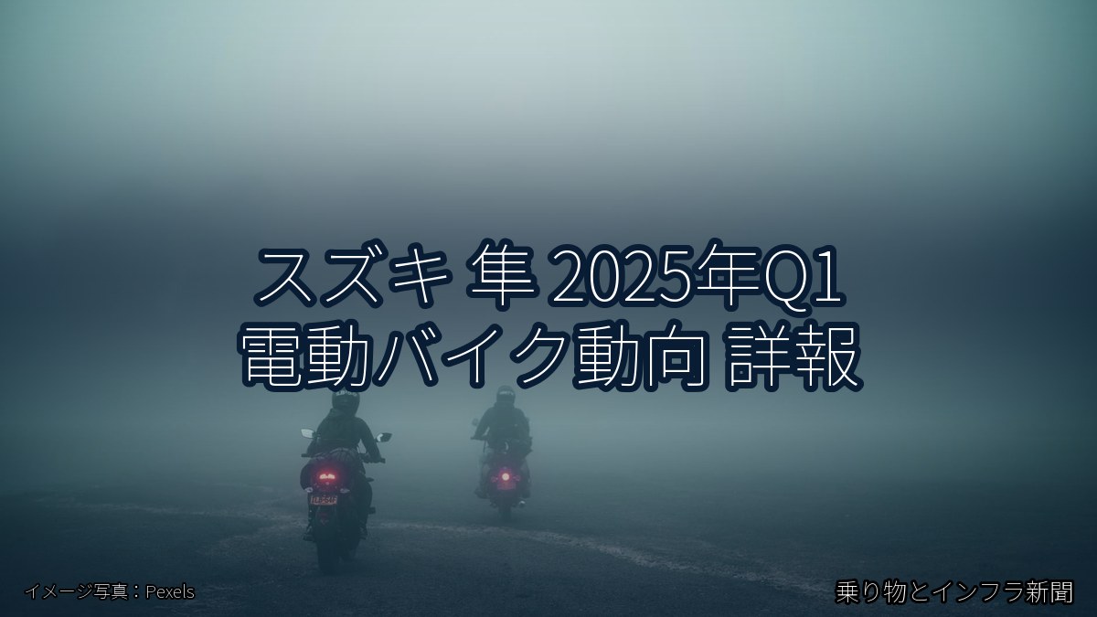 スズキ 隼 2025年Q1 電動バイク動向 詳報（乗り物とインフラ新聞）
