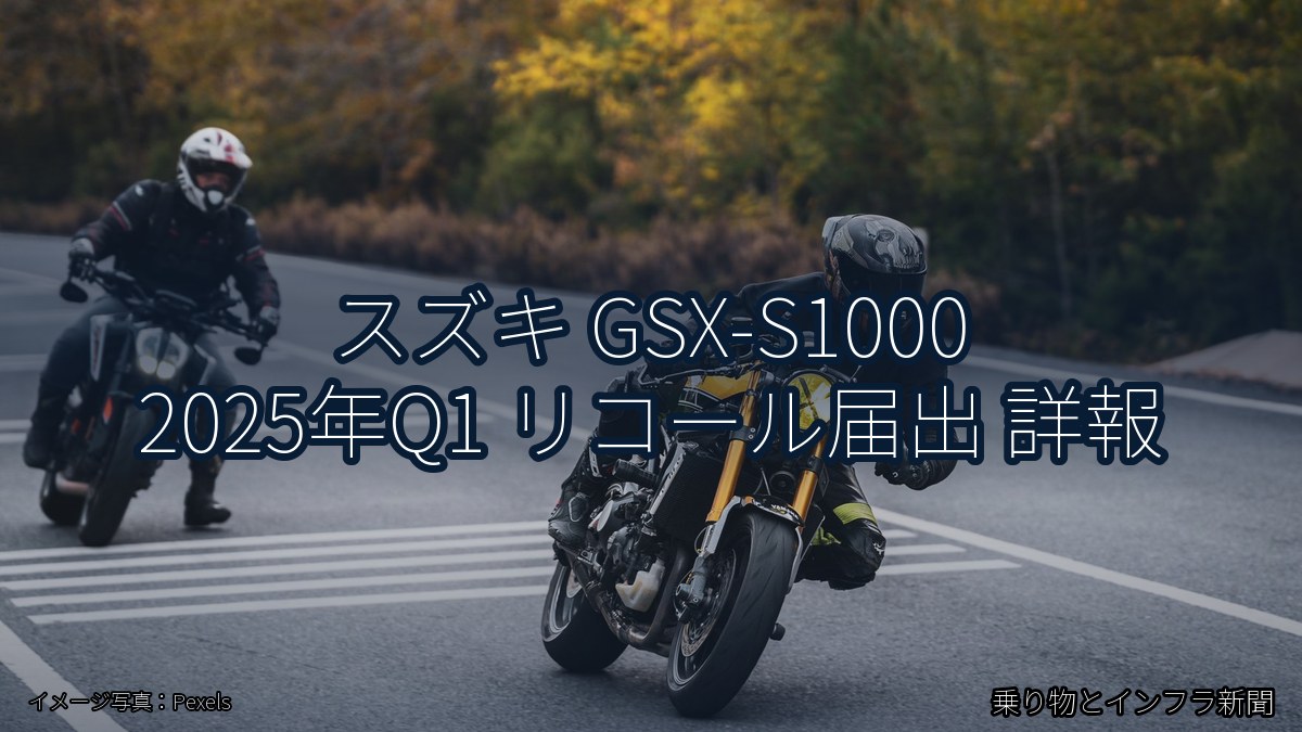 スズキ GSX-S1000 2025年Q1 リコール届出 詳報（乗り物とインフラ新聞）