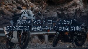 スズキ Vストローム650 2025年Q1 電動バイク動向 詳報（乗り物とインフラ新聞）