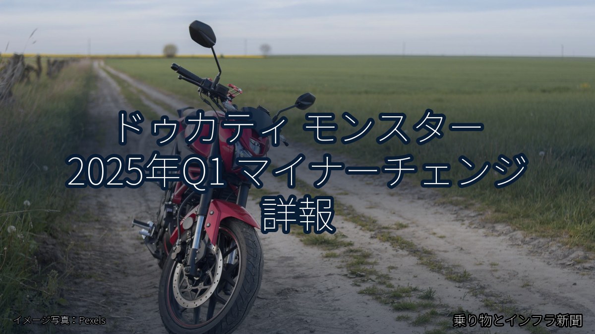 ドゥカティ モンスター 2025年Q1 マイナーチェンジ 詳報(乗り物とインフラ新聞)