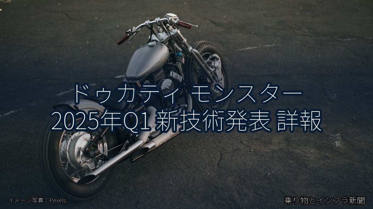 ドゥカティ モンスター 2025年Q1 新技術発表 詳報(乗り物とインフラ新聞)