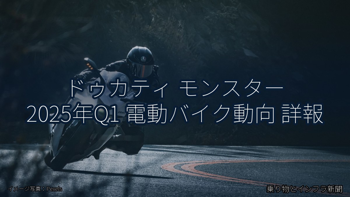 ドゥカティ モンスター 2025年Q1 電動バイク動向 詳報（乗り物とインフラ新聞）