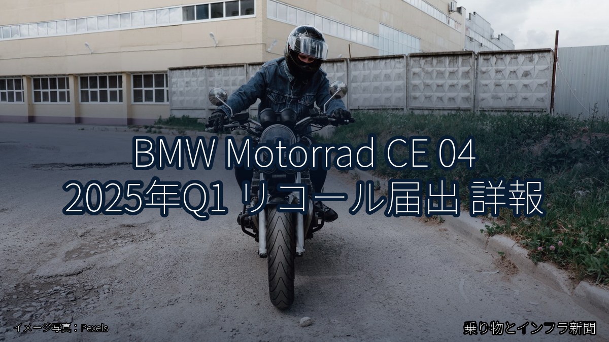 BMW Motorrad CE 04 2025年Q1 リコール届出 詳報（乗り物とインフラ新聞）