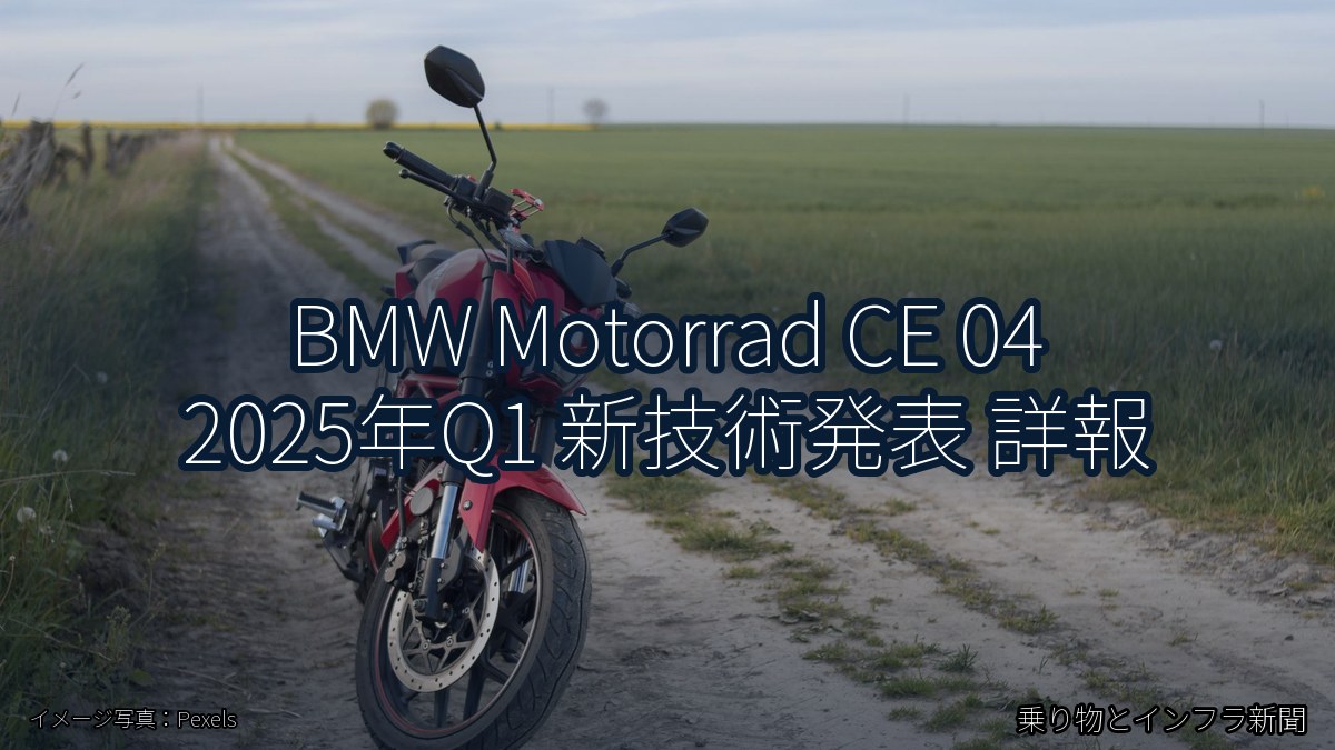 BMW Motorrad CE 04 2025年Q1 新技術発表 詳報（乗り物とインフラ新聞）