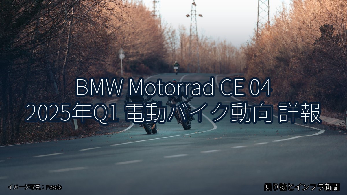 BMW Motorrad CE 04 2025年Q1 電動バイク動向 詳報(乗り物とインフラ新聞)