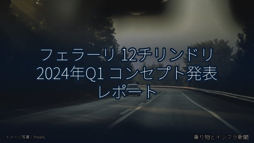 フェラーリ 12チリンドリ 2024年Q1 コンセプト発表 レポート（乗り物とインフラ新聞）