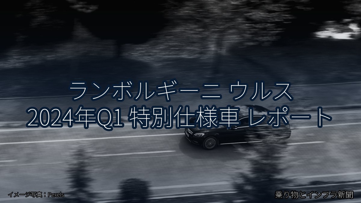 ランボルギーニ ウルス 2024年Q1 特別仕様車 レポート（乗り物とインフラ新聞）