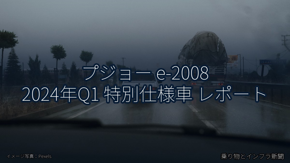 プジョー e-2008 2024年Q1 特別仕様車 レポート（乗り物とインフラ新聞）