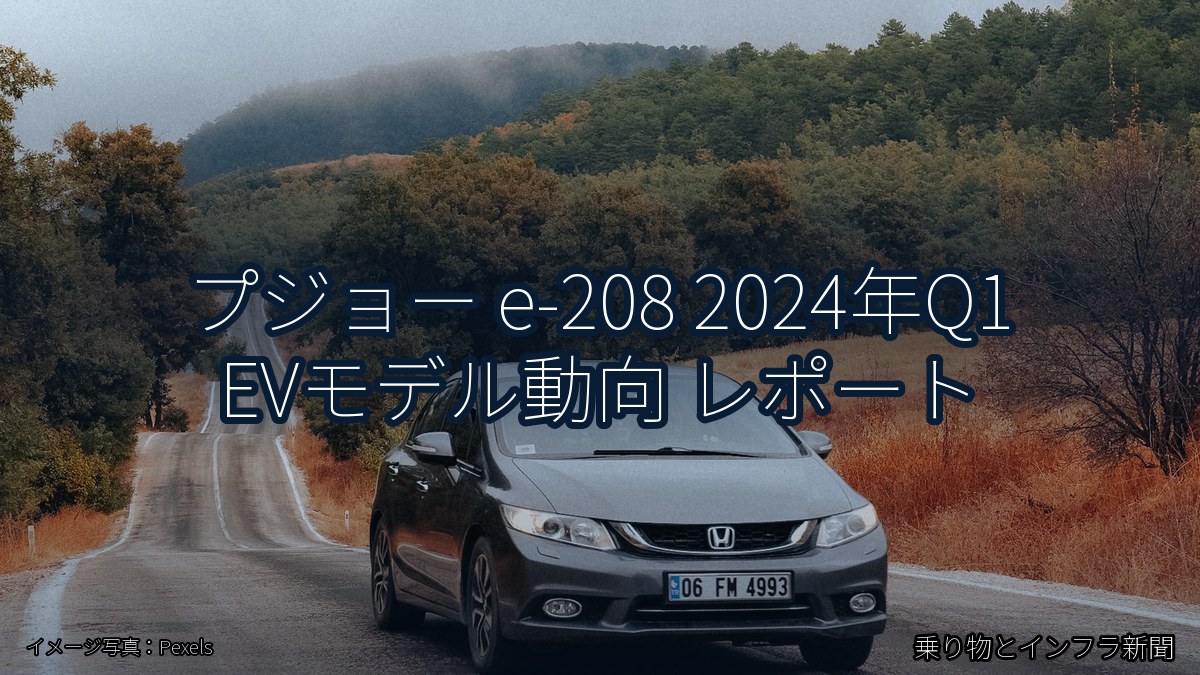 プジョー e-208 2024年Q1 EVモデル動向 レポート（乗り物とインフラ新聞）