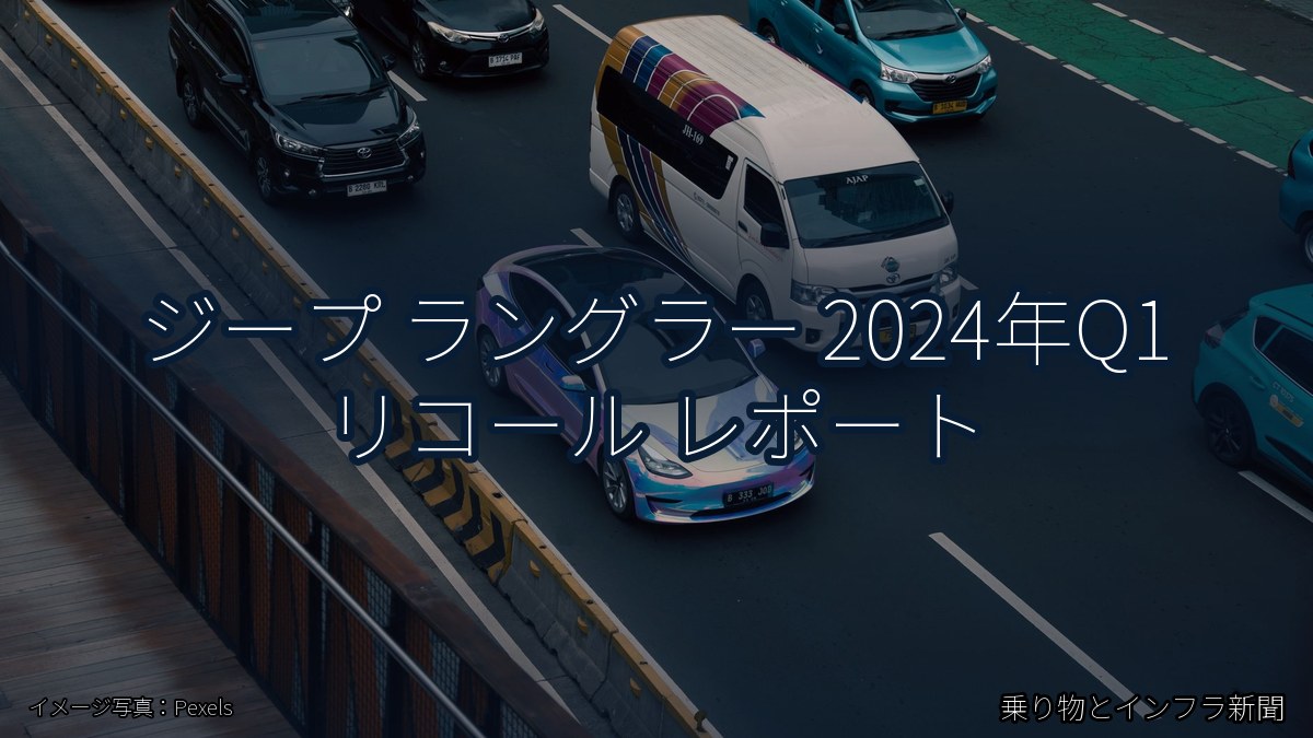 ジープ ラングラー 2024年Q1 リコール レポート（乗り物とインフラ新聞）
