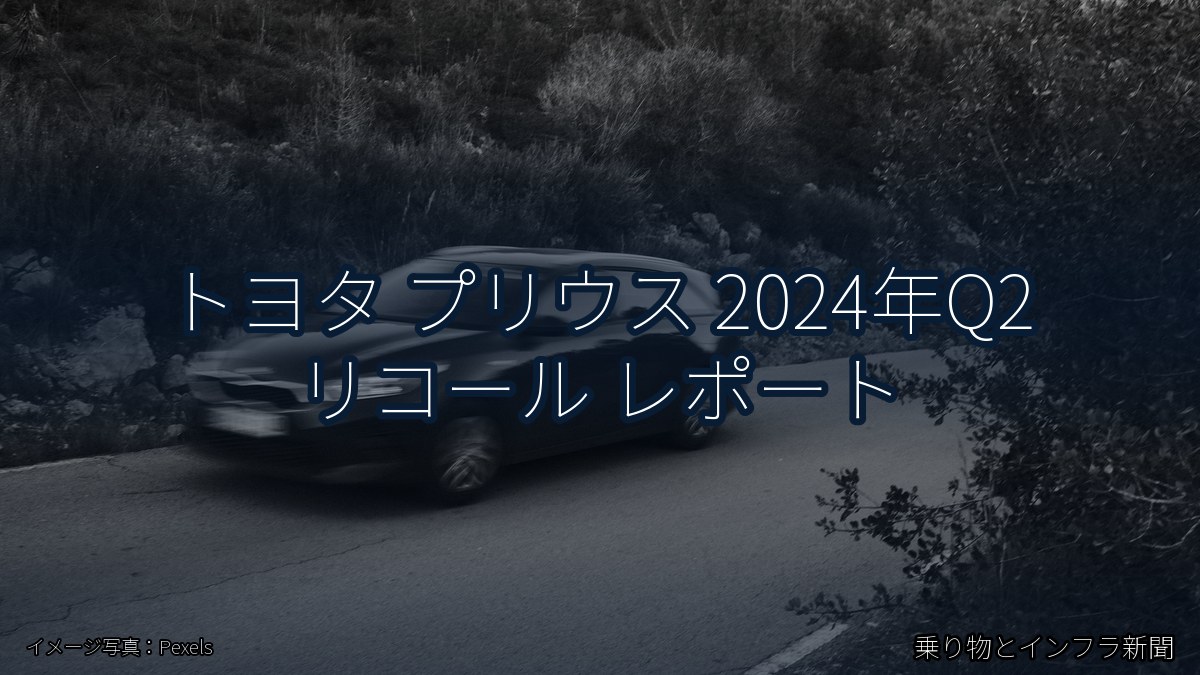 トヨタ プリウス 2024年Q2 リコール レポート(乗り物とインフラ新聞)