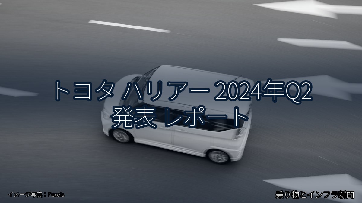 トヨタ ハリアー 2024年Q2 発表 レポート(乗り物とインフラ新聞)