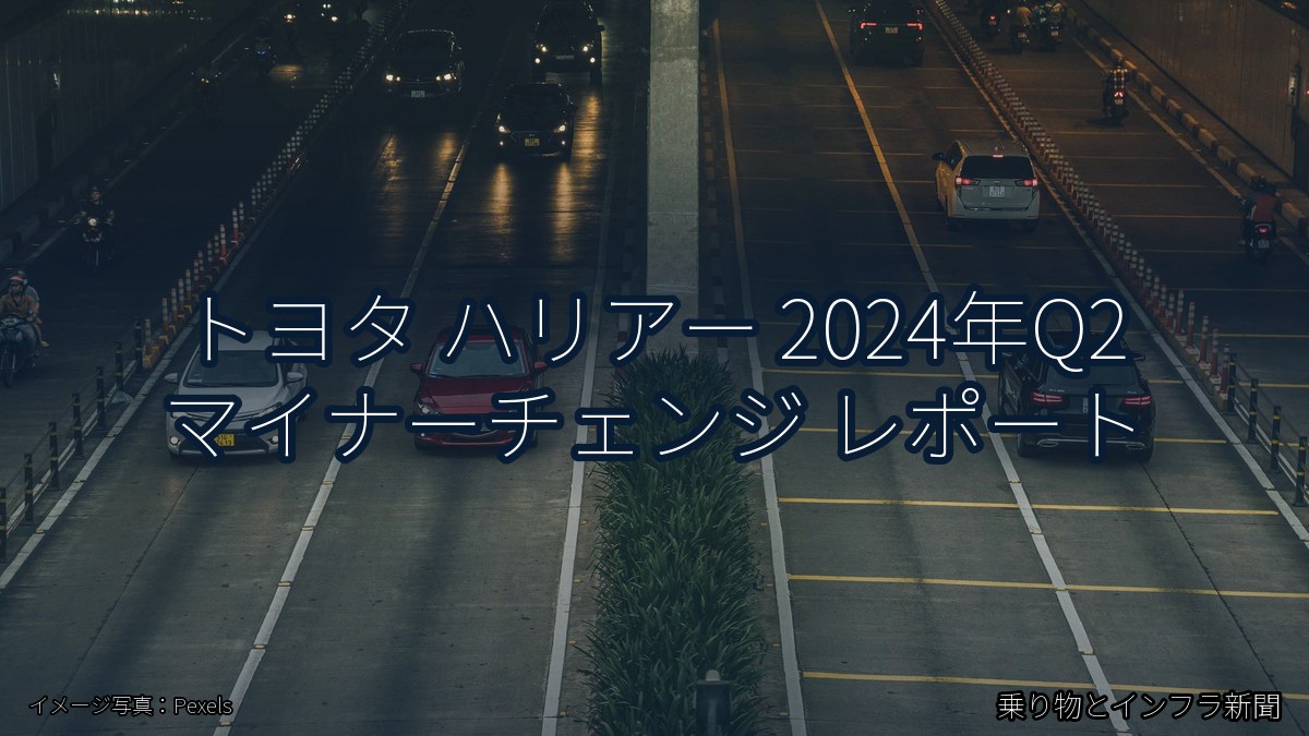 トヨタ ハリアー 2024年Q2 マイナーチェンジ レポート(乗り物とインフラ新聞)
