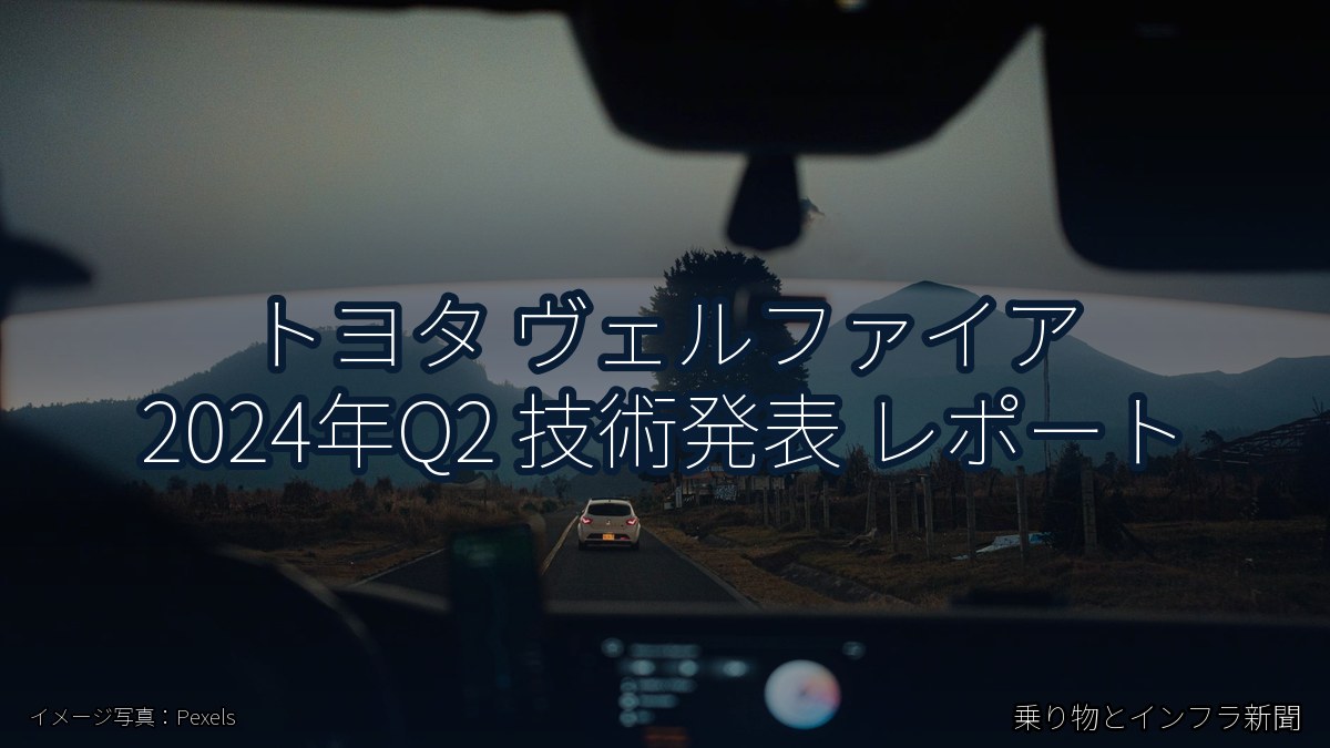 トヨタ ヴェルファイア 2024年Q2 技術発表 レポート（乗り物とインフラ新聞）