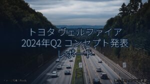 トヨタ ヴェルファイア 2024年Q2 コンセプト発表 レポート（乗り物とインフラ新聞）