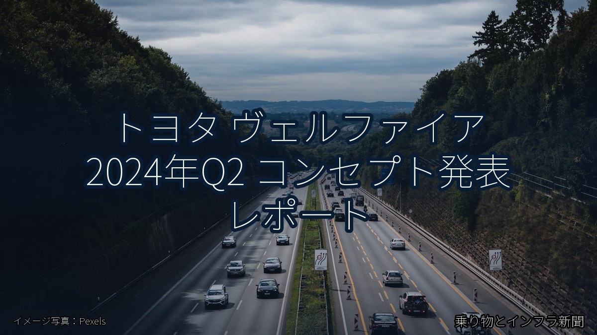 トヨタ ヴェルファイア 2024年Q2 コンセプト発表 レポート（乗り物とインフラ新聞）