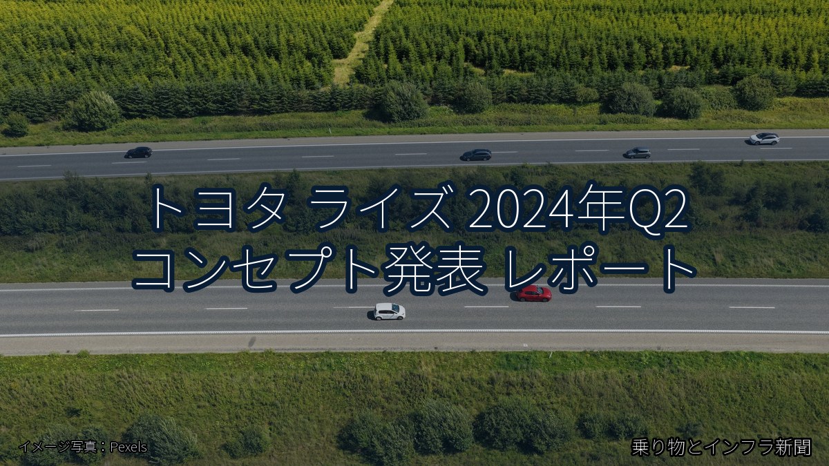 トヨタ ライズ 2024年Q2 コンセプト発表 レポート（乗り物とインフラ新聞）