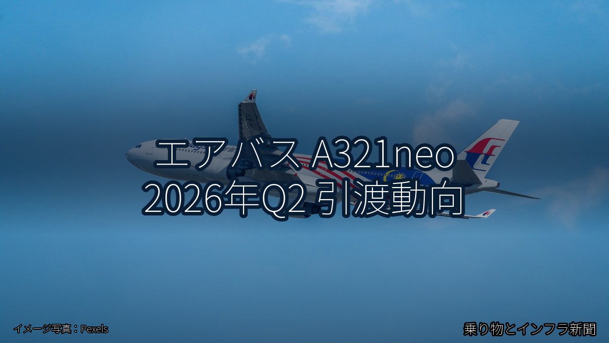 エアバス A321neo 2026年Q2 引渡動向（乗り物とインフラ新聞）