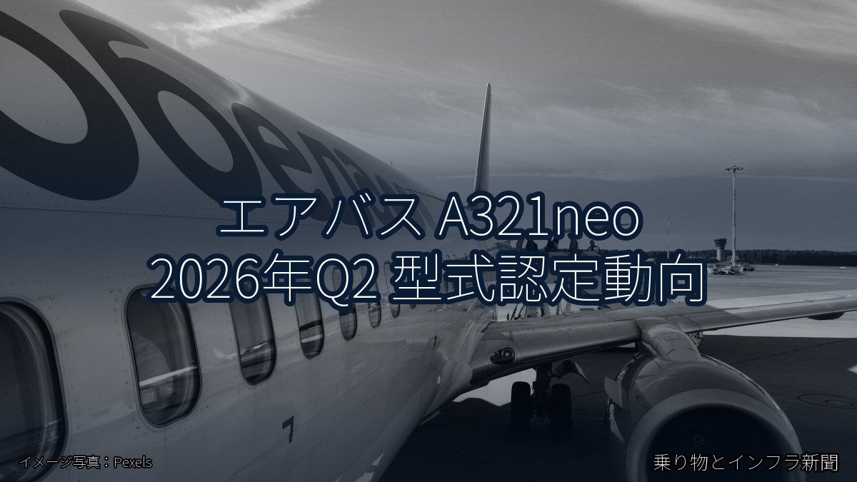 エアバス A321neo 2026年Q2 型式認定動向（乗り物とインフラ新聞）