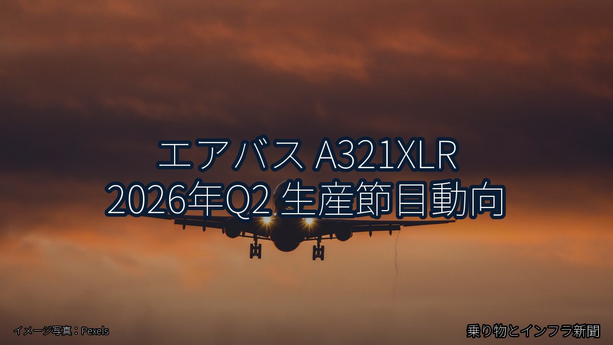 エアバス A321XLR 2026年Q2 生産節目動向（乗り物とインフラ新聞）