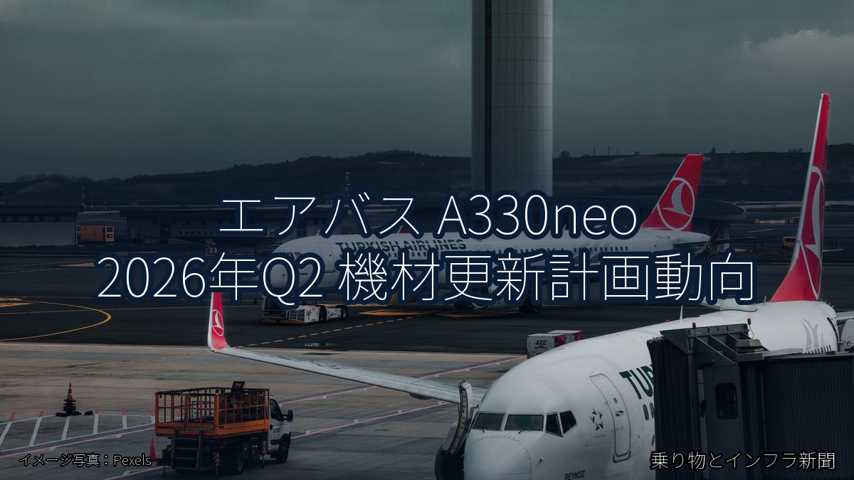 エアバス A330neo 2026年Q2 機材更新計画動向（乗り物とインフラ新聞）