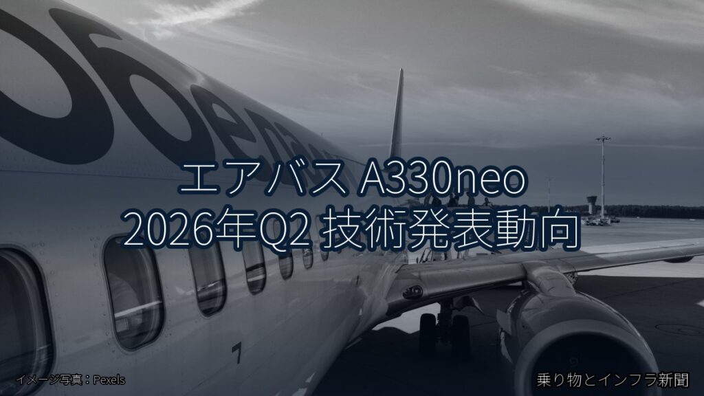 エアバス A330neo 2026年Q2 技術発表動向（乗り物とインフラ新聞）