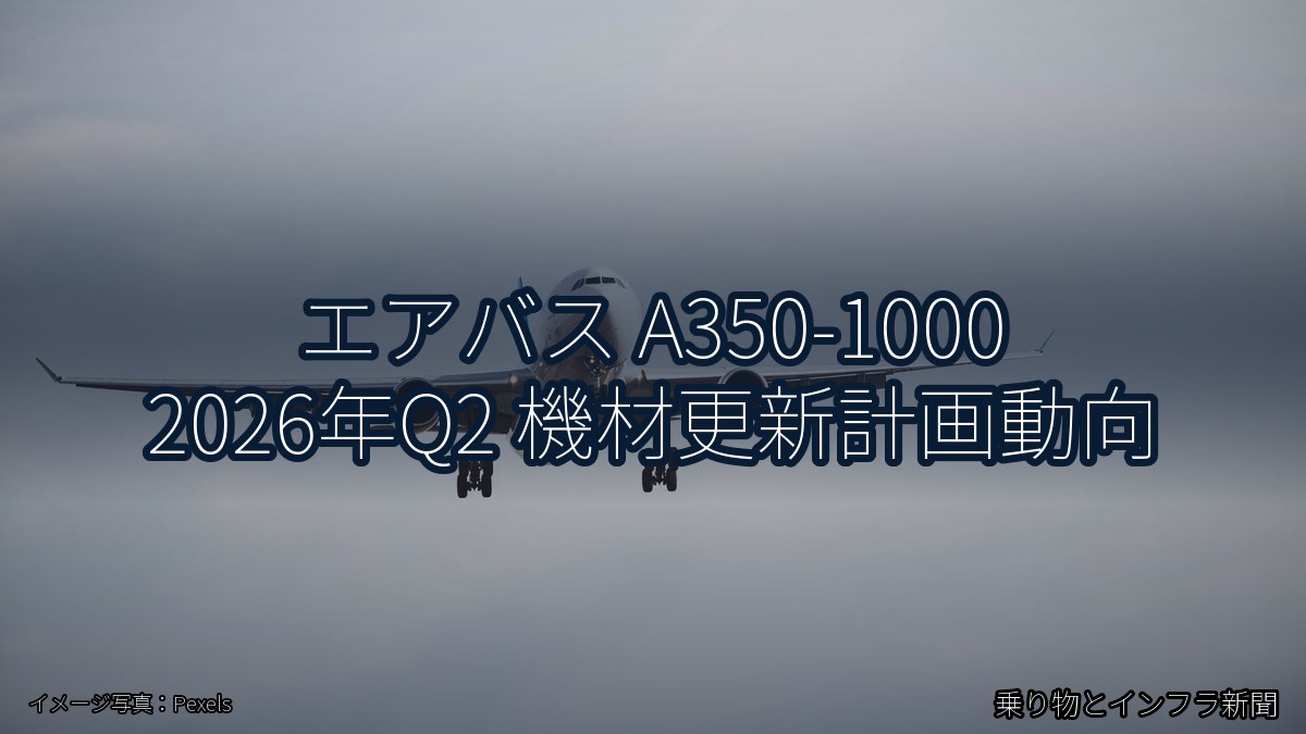 エアバス A350-1000 2026年Q2 機材更新計画動向（乗り物とインフラ新聞）
