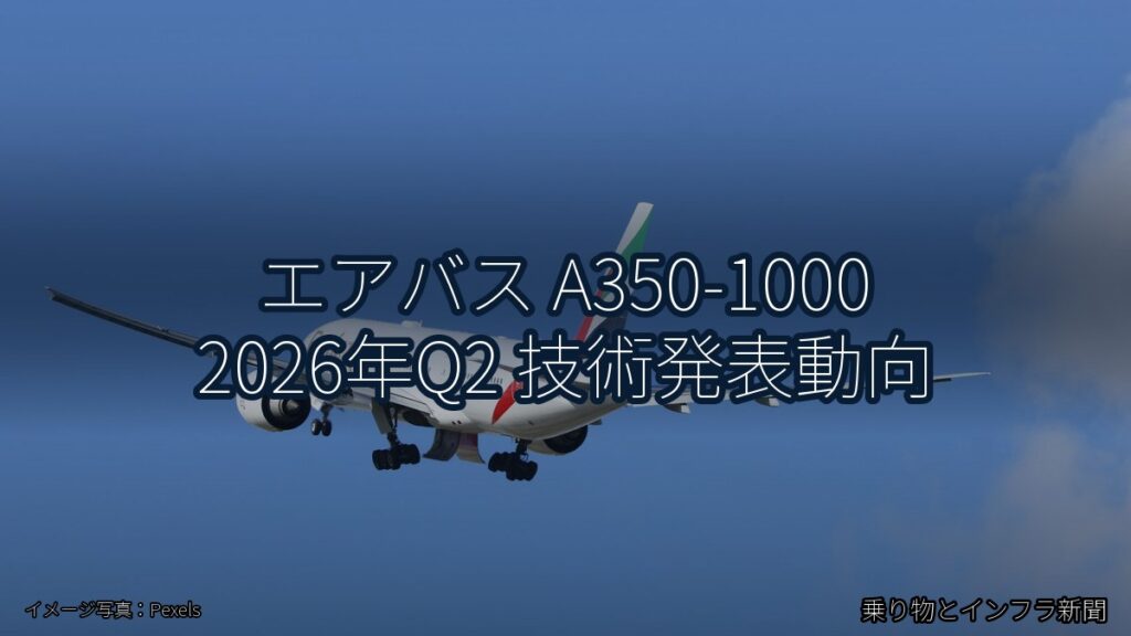 エアバス A350-1000 2026年Q2 技術発表動向（乗り物とインフラ新聞）