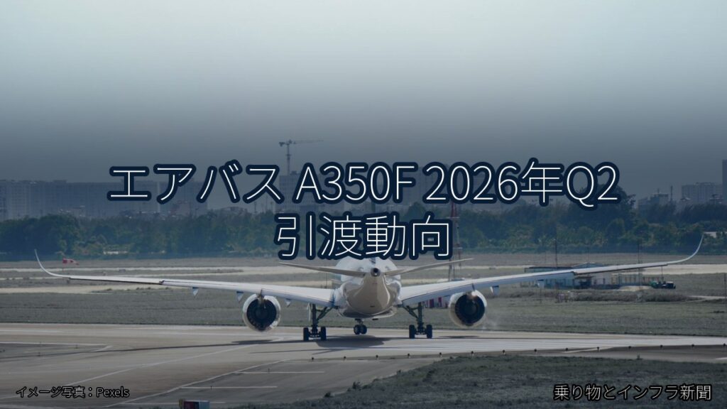 エアバス A350F 2026年Q2 引渡動向（乗り物とインフラ新聞）