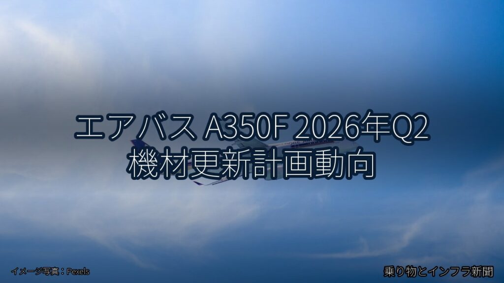 エアバス A350F 2026年Q2 機材更新計画動向（乗り物とインフラ新聞）