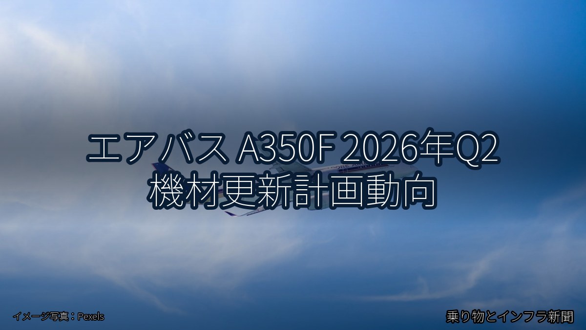 エアバス A350F 2026年Q2 機材更新計画動向(乗り物とインフラ新聞)