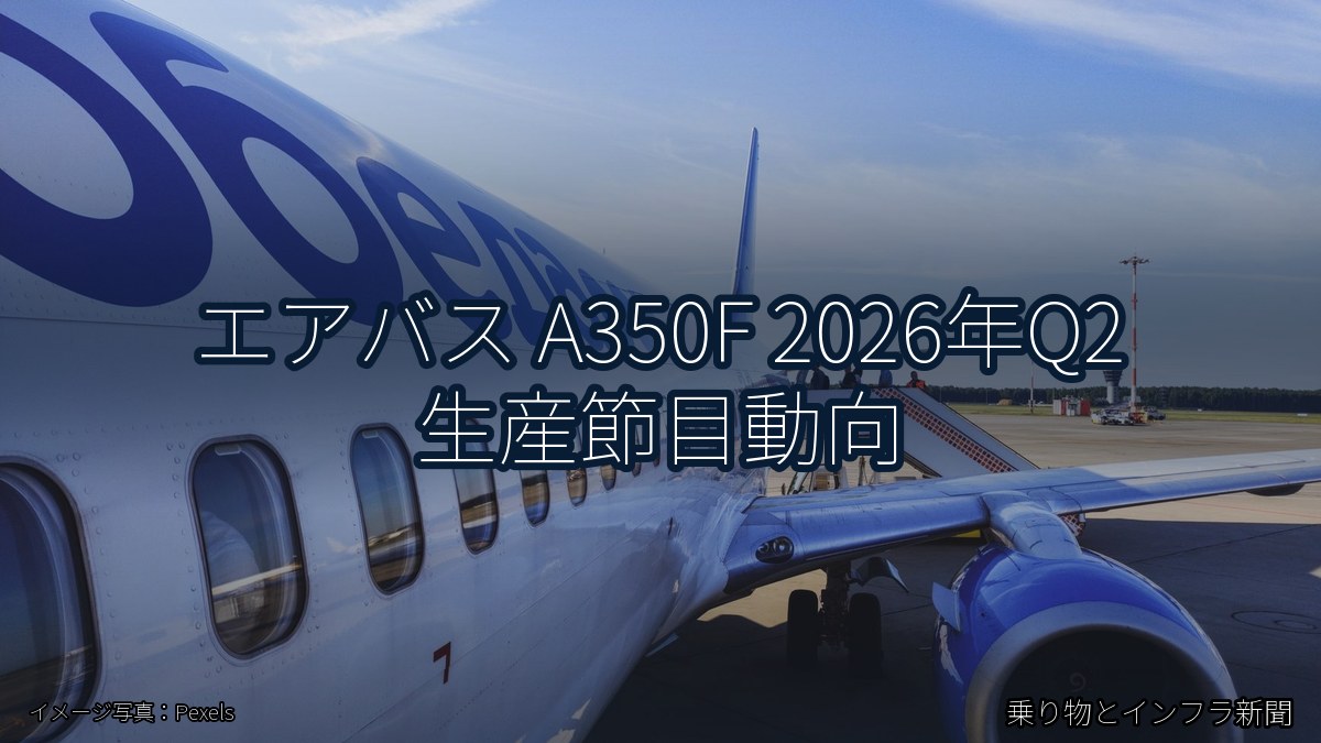 エアバス A350F 2026年Q2 生産節目動向（乗り物とインフラ新聞）