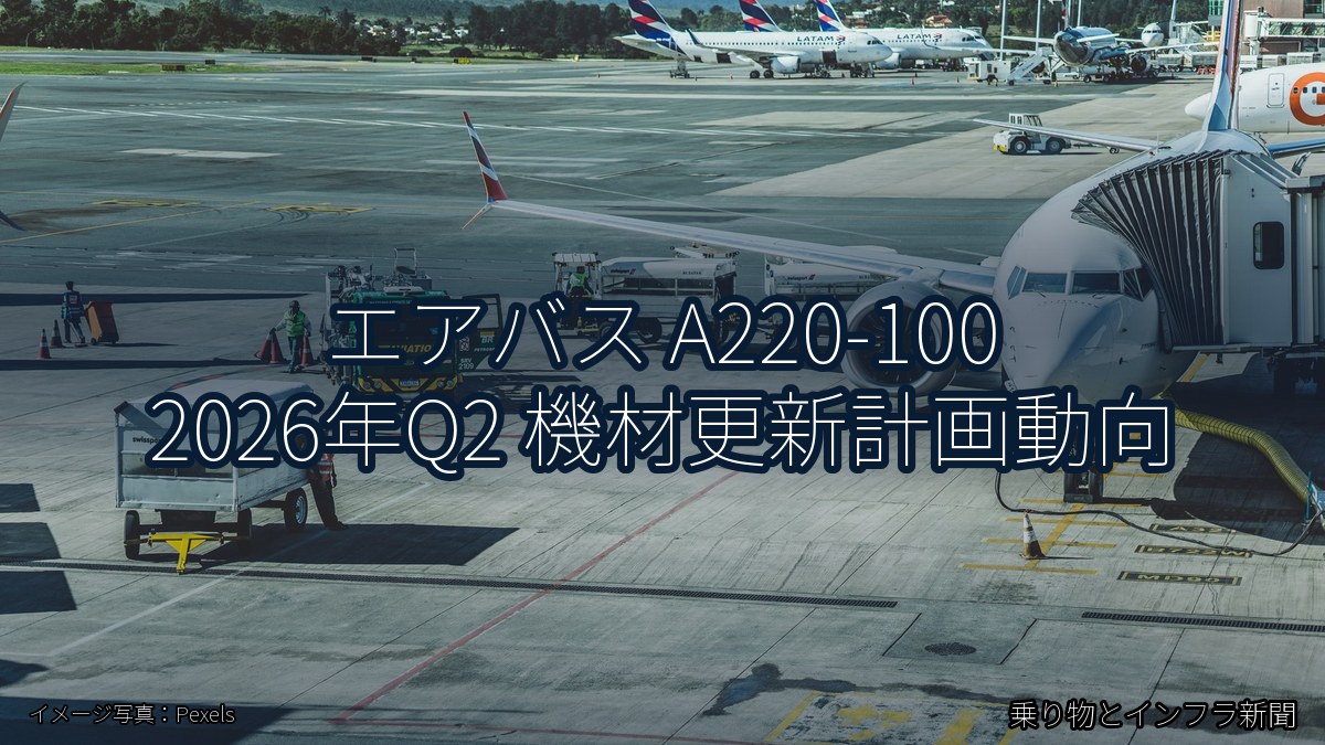 エアバス A220-100 2026年Q2 機材更新計画動向（乗り物とインフラ新聞）