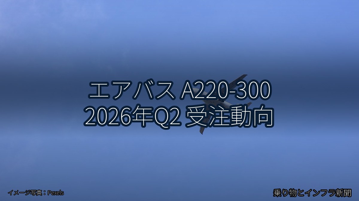 エアバス A220-300 2026年Q2 受注動向（乗り物とインフラ新聞）