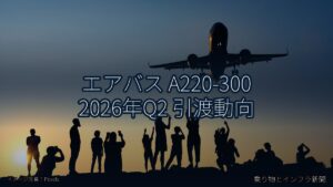 エアバス A220-300 2026年Q2 引渡動向（乗り物とインフラ新聞）