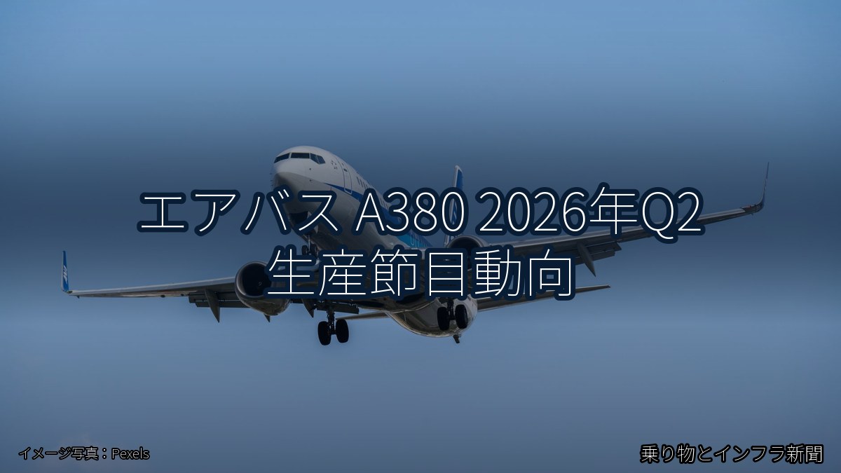 エアバス A380 2026年Q2 生産節目動向(乗り物とインフラ新聞)